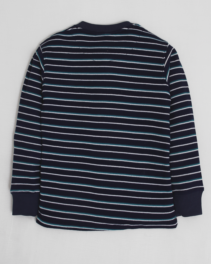 Navy Striped Henlay Sweatshirt