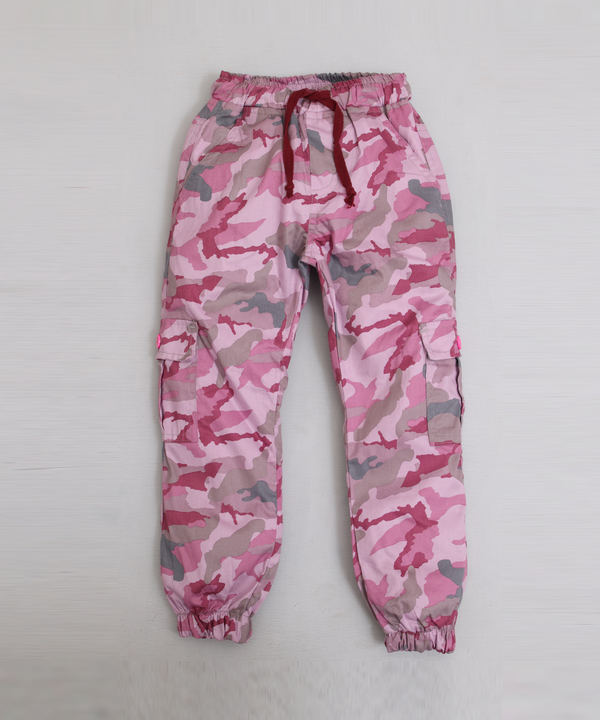 Pink Printed Joggers