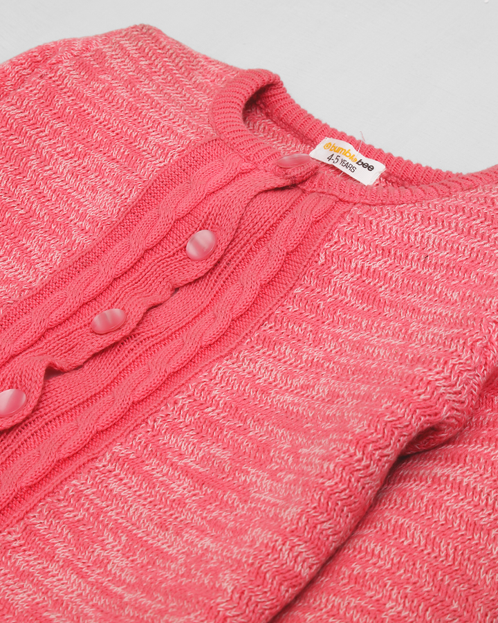 Pink Buttoned Sweater