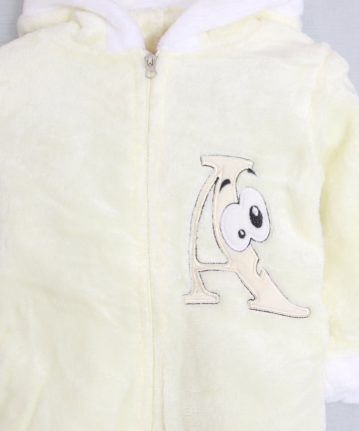Baby Yellow Hooded Romper