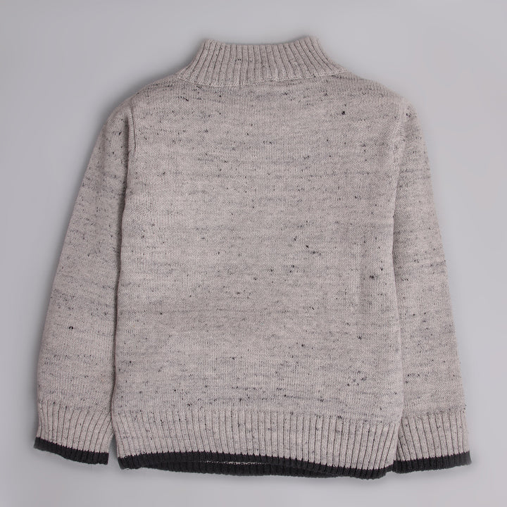 Gray Zipper Sweater