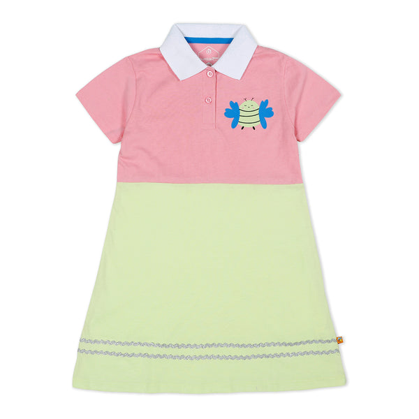 Color Block Polo Dress