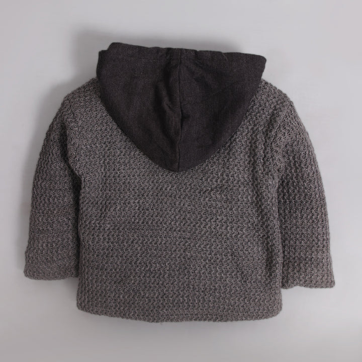 Gray Hooded Sweater