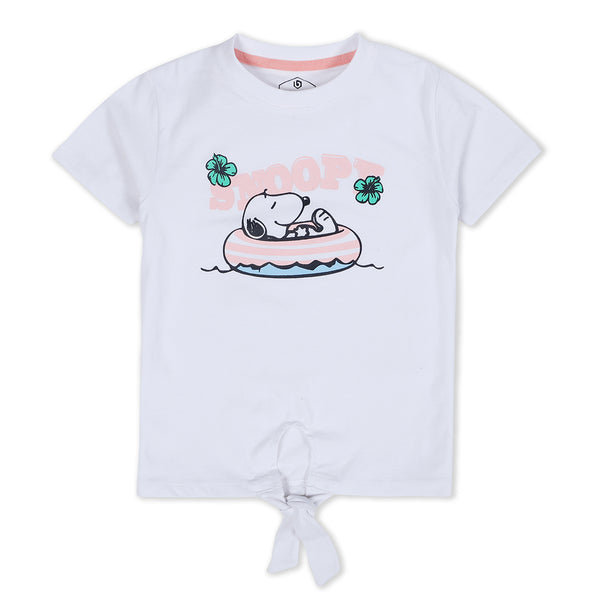Snoopy Graphic Knotted Top