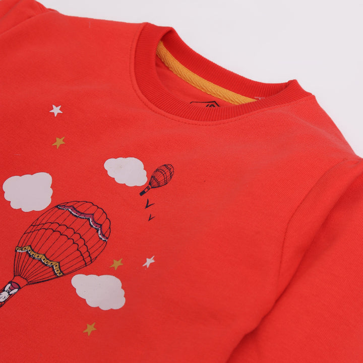 Hot Air Balloon Graphic Sweatshirt