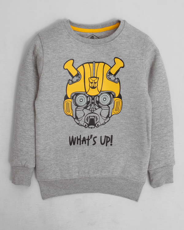 Gray Whats Up Sweatshirt