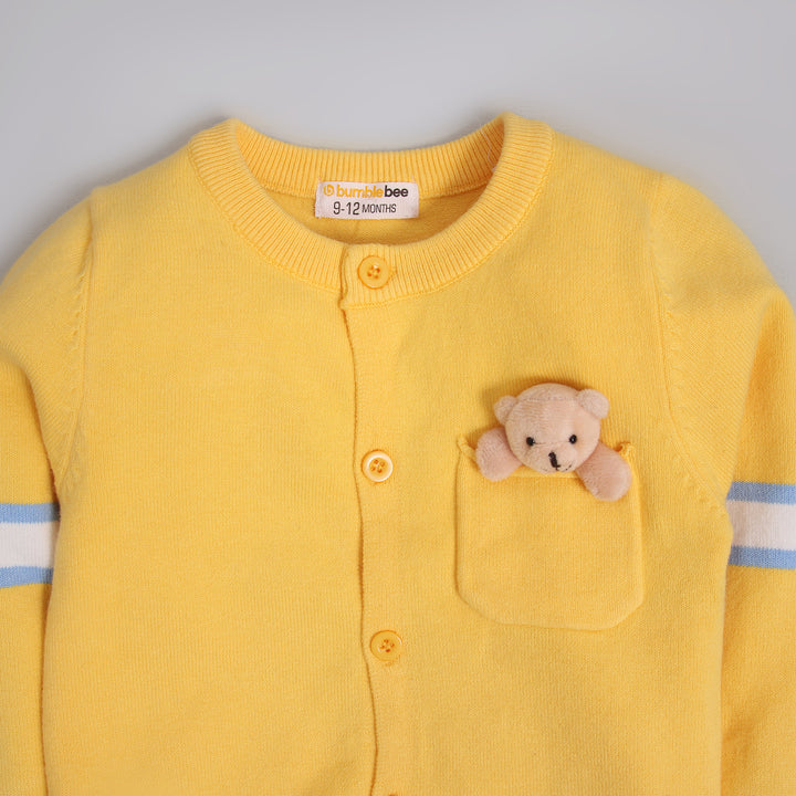 Yellow Cardigan Sweater