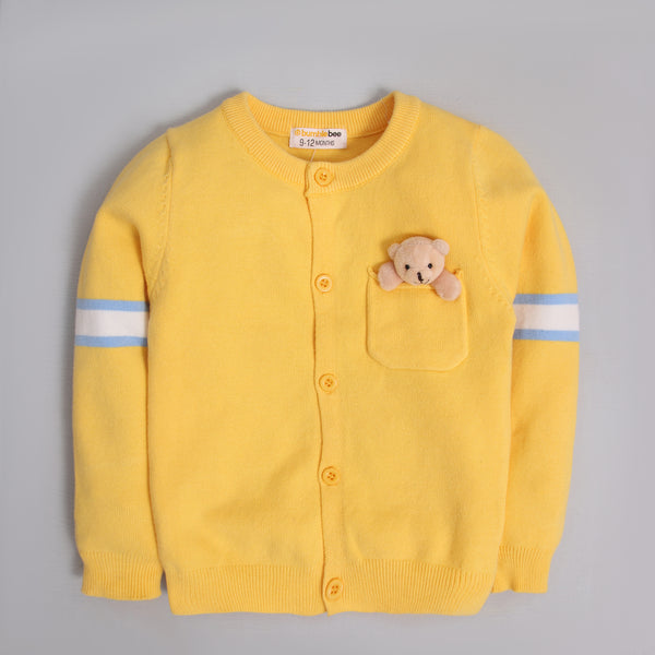 Yellow Cardigan Sweater