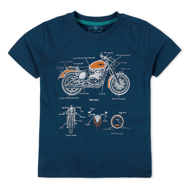 Moto Bike Graphic T Shirt