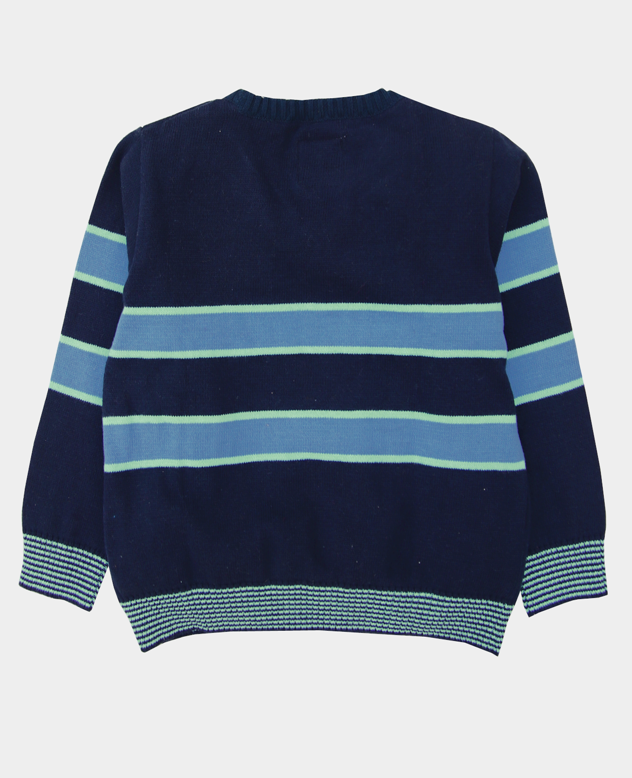 Navy & Sky Striped Sweater