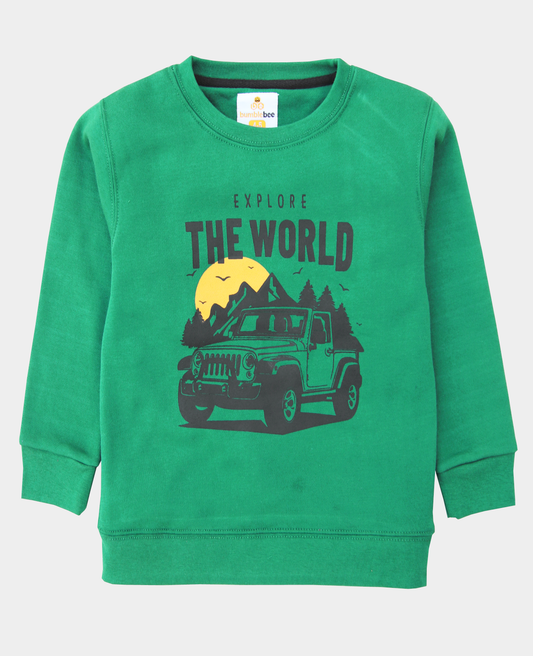 Green Graphic Sweatshirts